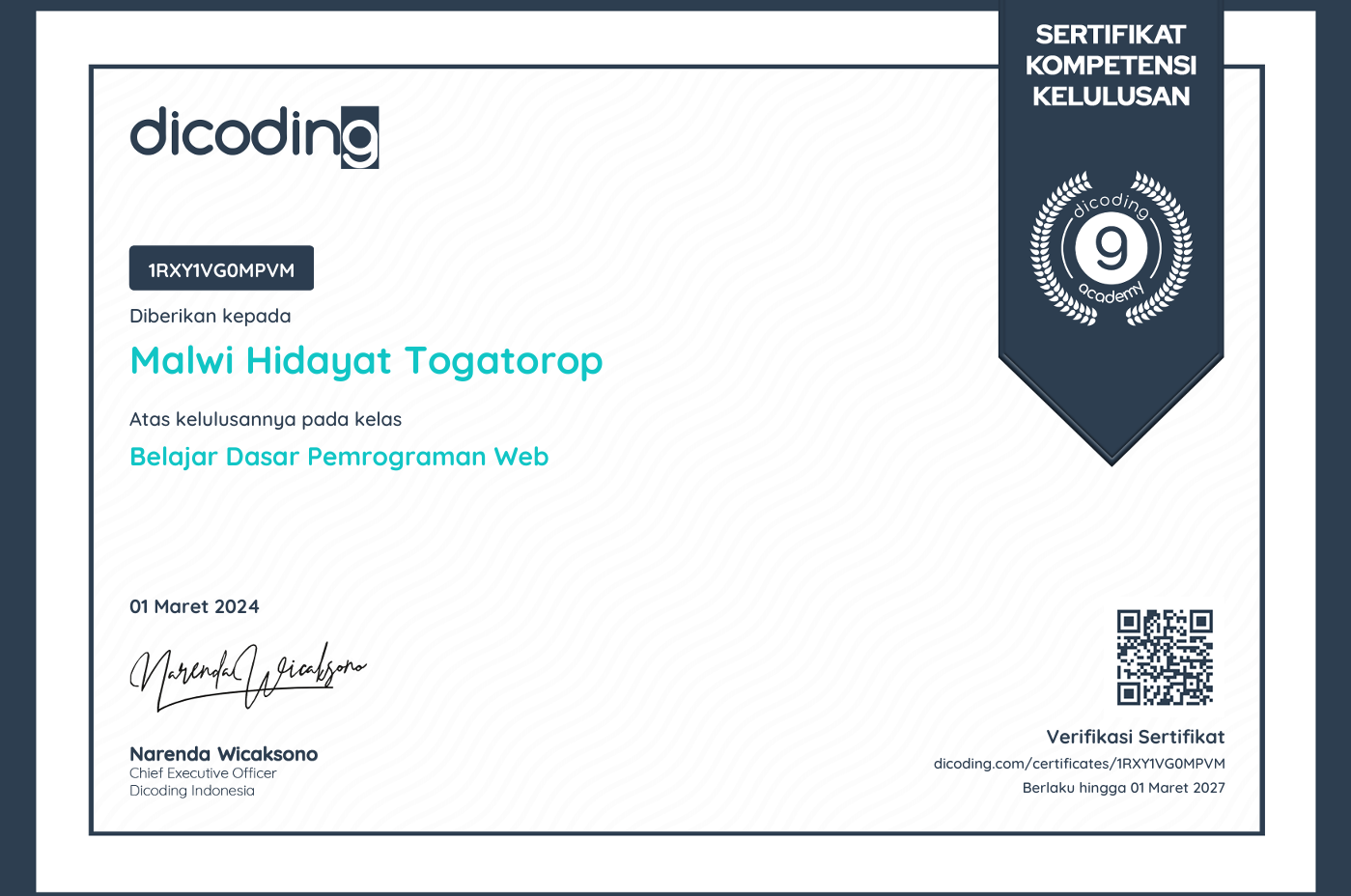 Certification 3